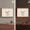 Bloem - Wit - Vaas - Quote Light Box met batterij (Wandlamp) middel -sfeer3