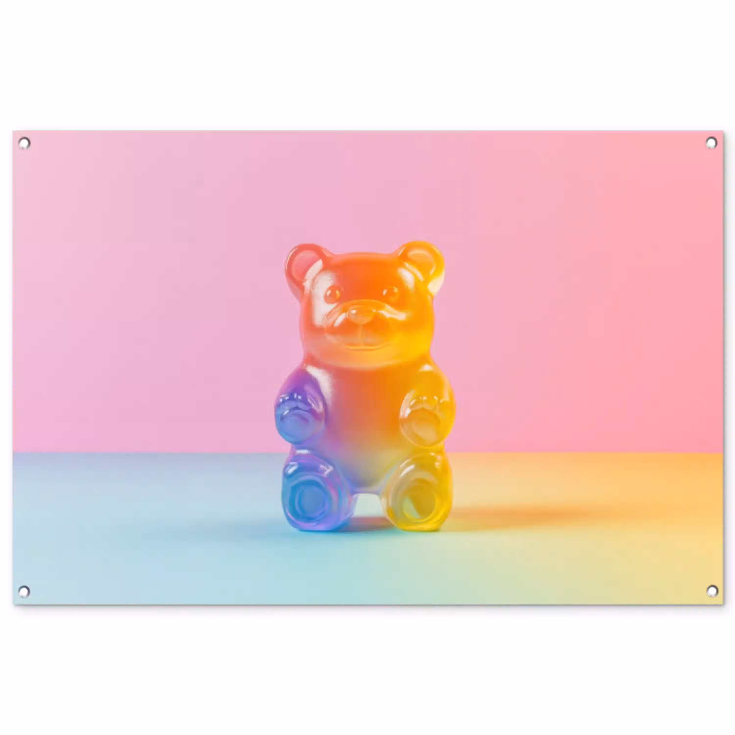 Pastel - Snoep tuinposter los doek groot -3d