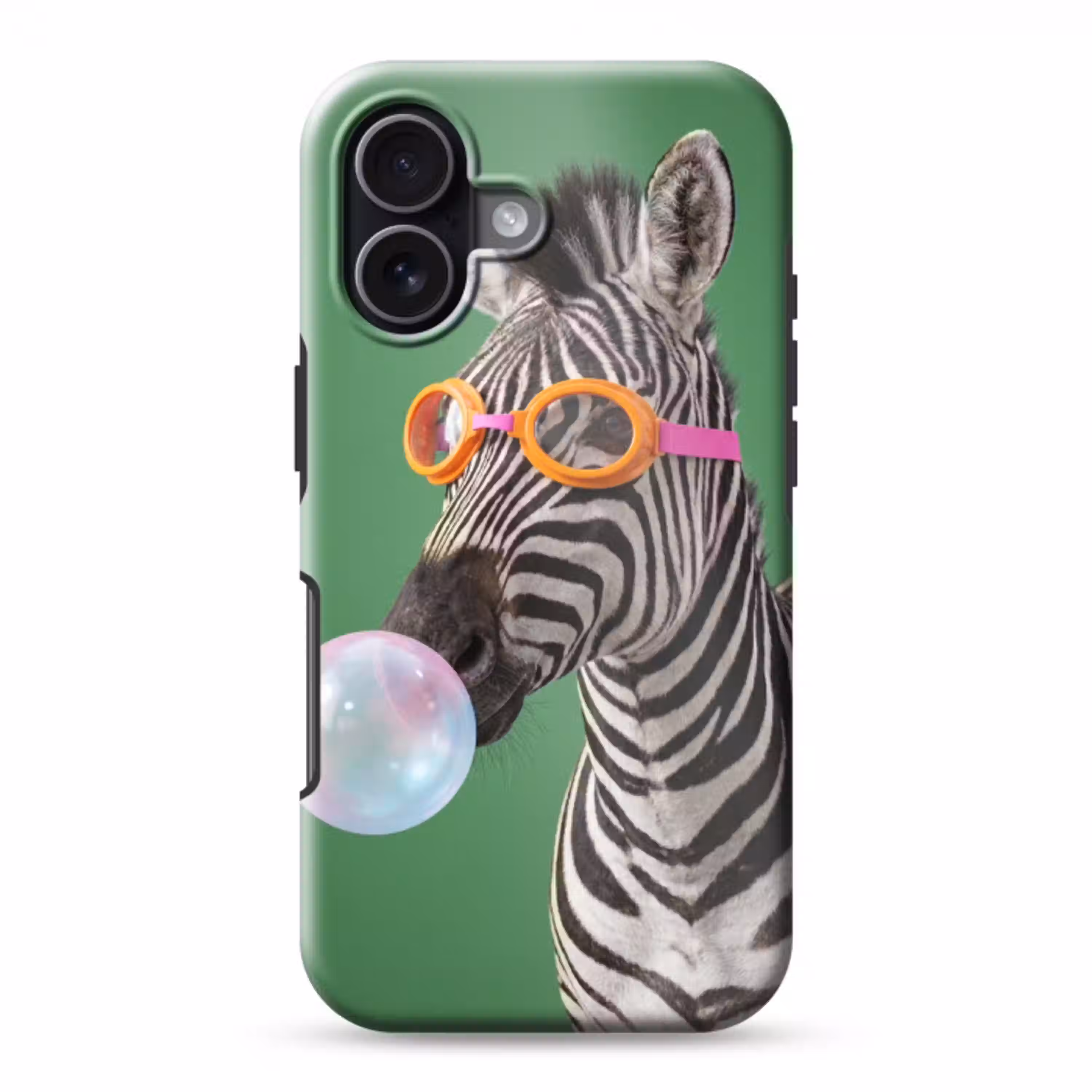 Dier - Bril - Bel - Modern - Groen Toughcase MagSafe Apple iPhone 17 klein -3d