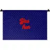 Yes fun - Rood - Blauw - Stippen Wandkleed katoen klein -zz3d