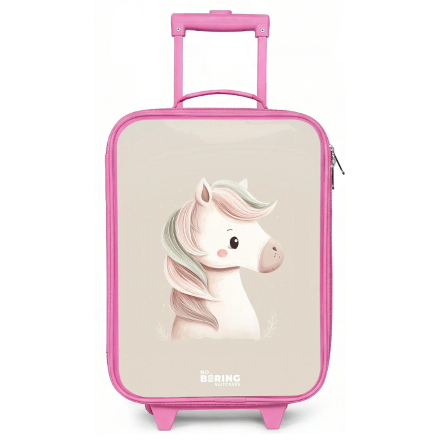 Pony in roze pastel kleuren Kinderkoffer - Roze klein -zz3dotto