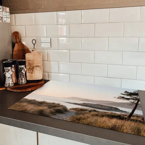 Landschap - Kust - Duinen Inductie beschermer vinyl 3mm klein -sfeer3