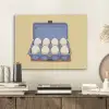 Eieren - Doos - Minimalistisch - Blauw PET vilt klein -sfeer1