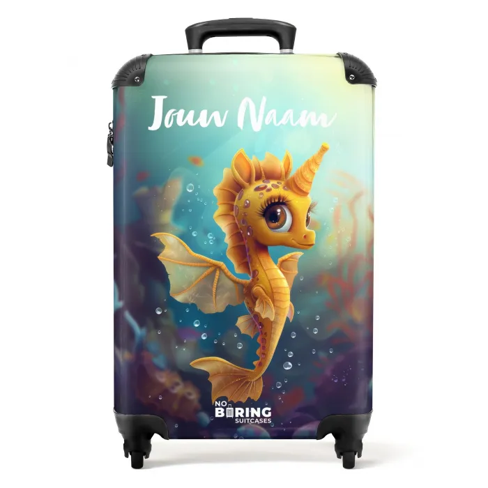 Zara zeepaardje NBS - Handbagage koffer - Kinderen Unisex middel -productfoto_recht