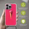 Schepijs - Roze - Hoorntje Hoesje iPhone 16 Pro Max met koord klein -sfeer2_NL