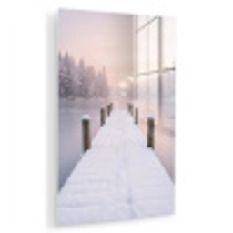 Steiger - Meer - Mist - Winter - Serene plexiglas 5mm klein -zzzproduct_nieuw