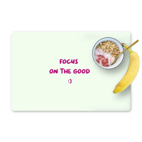 Focus - Beige - Roze - Smiley Placemat vinyl groot -zzzproduct_Kitchenyeah-website