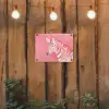 Zebra - Pink - Verf tuinposter los doek klein -sfeer1