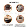 Schelpen - Patroon - Roze Inductie beschermer vinyl 3mm klein -zzzzzzz-td-werking
