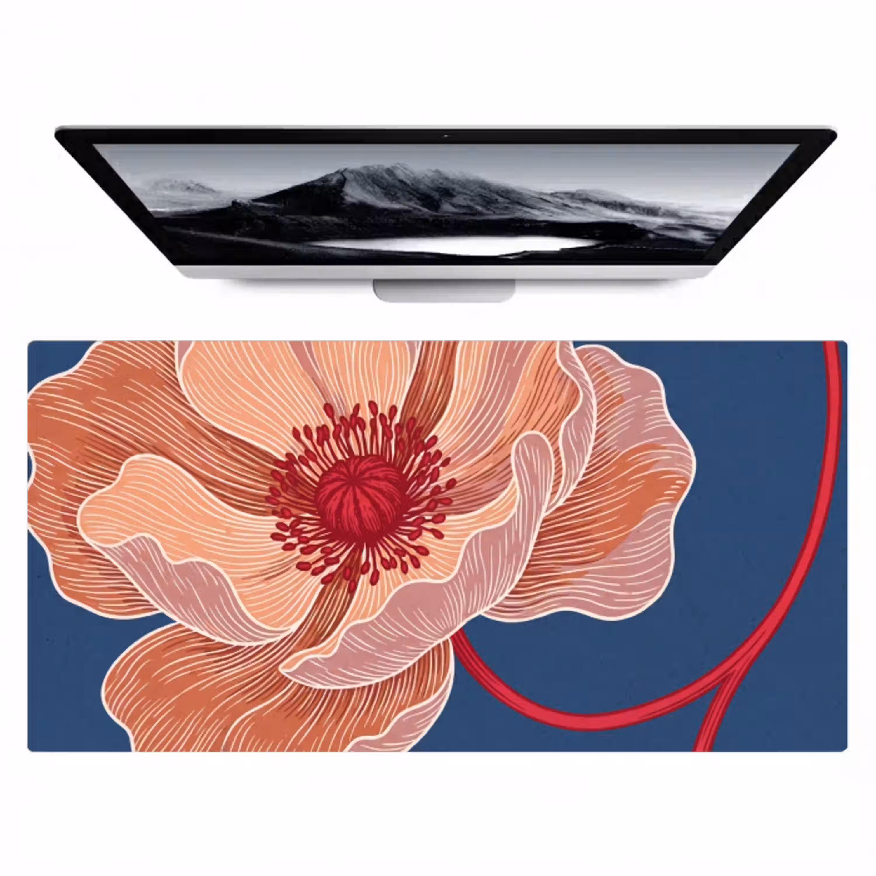 Bloemen - Modern - Abstract Muismat XXL klein -zzz3d