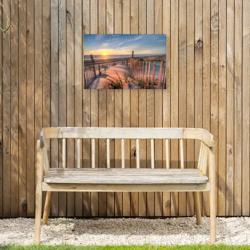 Zonsondergang Achter de Duinen Tuinposter op houten frame 2 cm dik klein -sfeer4