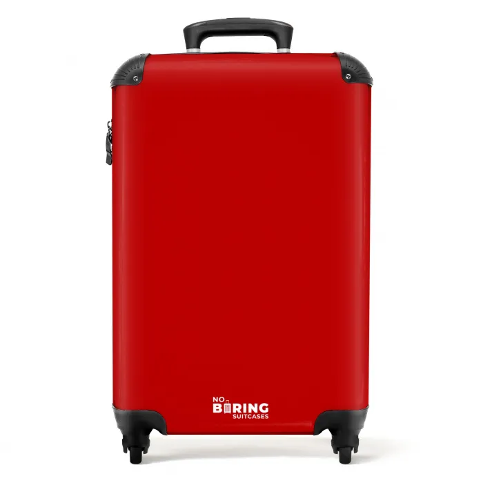 Karmijnrode tint NBS - Handbagage koffer - Kinderen Unisex middel -productfoto_recht