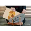 Cirkels - Geel - Minimalistisch laptophoes neopreen klein -tas