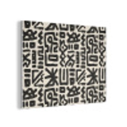 Geometrisch - Figuren - Zwart PET vilt klein 837 -3d