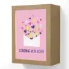 Envelop - Love - Hartjes - Valentijn Light Box met kabel (Wandlamp) klein -3d