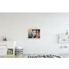 Boedhha - Penseelstreken - Goud - Abstract textielposter latten blank klein -kinderkamer