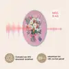 Bloemen - Quote - Kaartje - Kleurrijk Akoestische PET Vilt - Rond klein -USP_NL