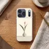 Tulp - Vaas - Beige Telefoonhoesje iPhone 17 Pro klein -sfeer1