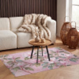 Magnolia's - Patroon - Roze Vloerkleed Rechthoek klein -atmosphere_sfeer2_global