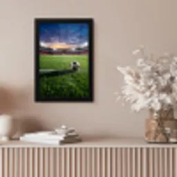 Voetbal - Stadion - Sport - Groen fotolijst zwart zonder passe partout klein -sfeer5