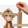 Aap - Baby - Jungle dieren Light Box met kabel (Kinderlampje) klein -USP_websiteprintNL