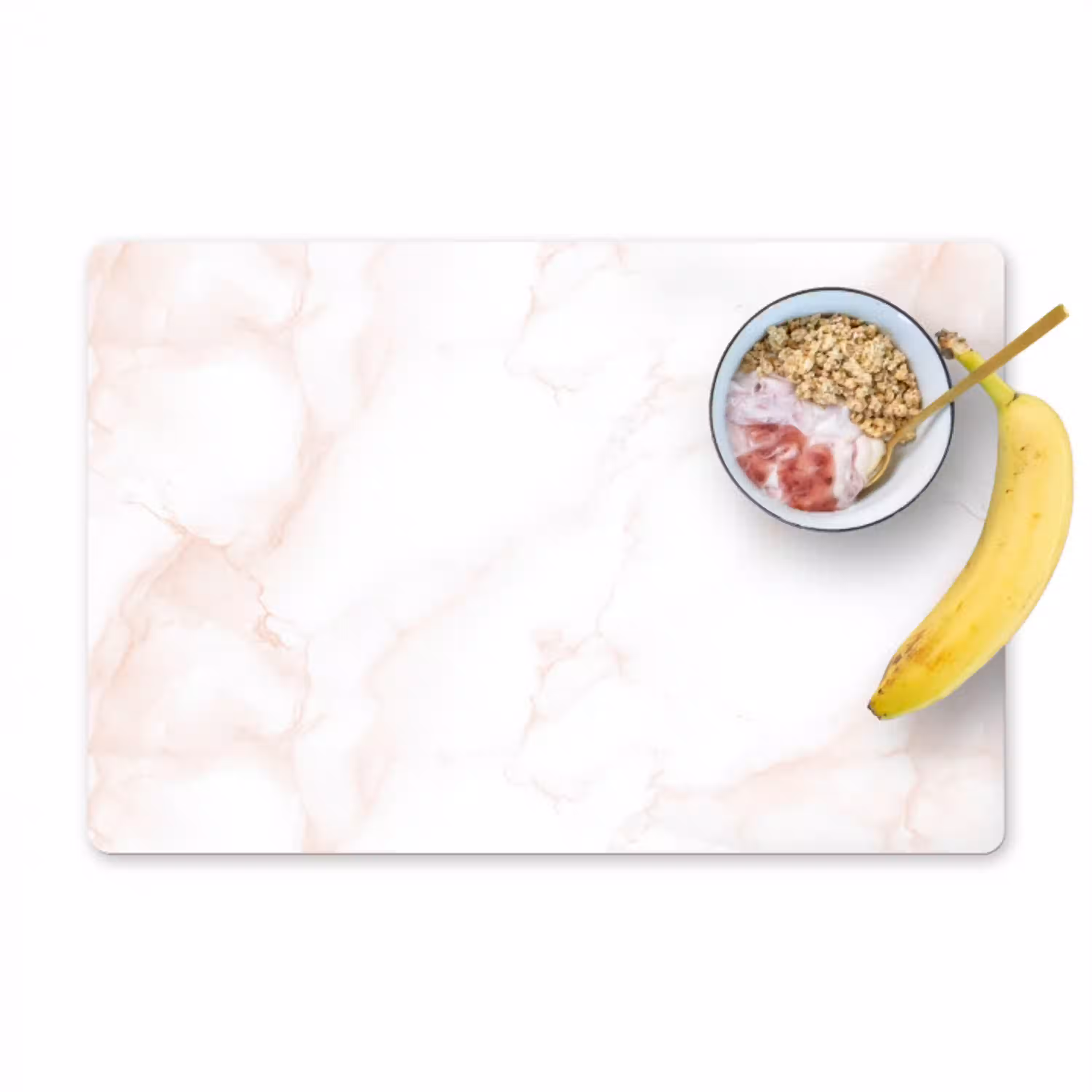 Zalmroze - Marmer - Aders Placemat vinyl groot 368 -zzzproduct_Kitchenyeah-website