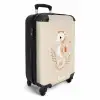 Roze zeepaardje tussen zeeplanten NBS - Handbagage koffer - Kinderen Unisex middel -productfoto_3d