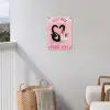 Kat - Hart - Tekst - Valentijn tuinposter los doek klein -sfeer8
