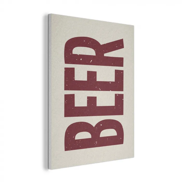 Japandi - Beer - Red - Retro PET vilt klein -3d