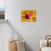Geel - Hibiscus - Tropisch tuinposter los doek klein -sfeer8