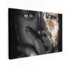 Vrouw - Goud - Zwart - Schmink - Luxe canvas 2cm klein -z3d