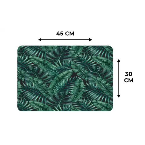 Jungle - Beplanting - Overlapping - Afsnijding Placemat vinyl groot 368 -specs