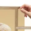 Donut - Romig - Poedersuiker - Beige Light Box met batterij (Wandlamp) middel -USP_websiteprintNL