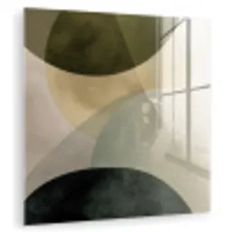 Vlakken - Abstract - Beige - Cirkels plexiglas 5mm klein -zzzproduct_nieuw