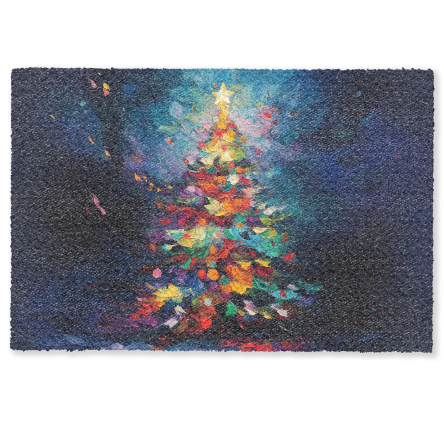 Kerstboom - Kerst - Abstract - Kleurrijk Deurmat klein -zkaufland3d