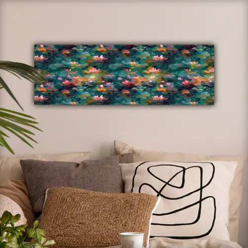 Waterlelies - Vijver - Water canvas 2cm klein 828 -sfeer1