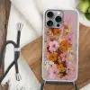 Schilderij - Bloemen - Rustiek - Roze Hoesje iPhone 16 Pro Max met koord klein -sfeer4