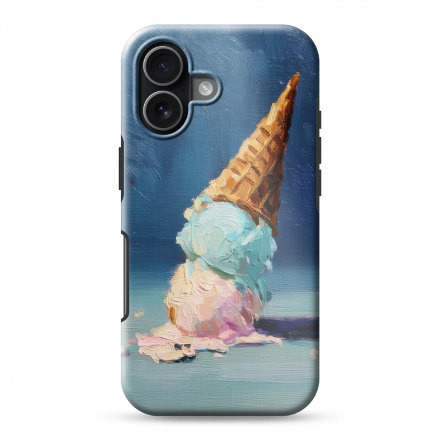 Ijshoorn - Bolletjes - Smelt - Roze Toughcase MagSafe Apple iPhone 17 klein -3d