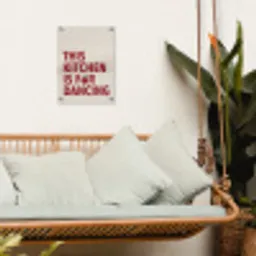 Rood - Quote - Kersen tuinposter los doek klein -sfeer7