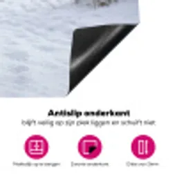 Duinen - Sneeuw - Strand - Winter - Serene Inductie beschermer vinyl 3mm klein -wsfeer4_website