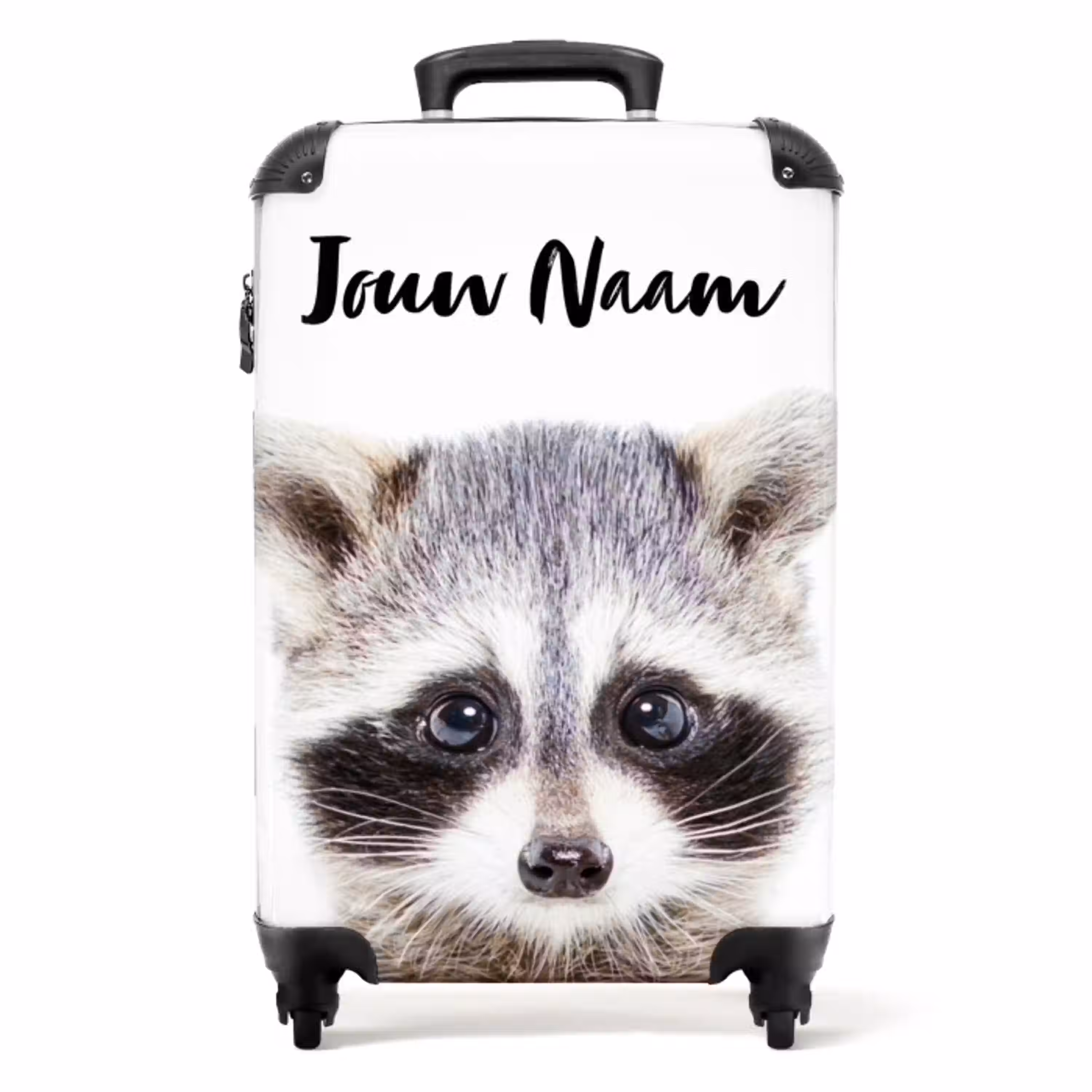 Rachid Racoon NBS - Handbagage koffer - Kinderen Unisex middel -productfoto_recht