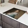 Portret van een meisje in het blauw - Schilderij van Johannes Cornelisz. Verspronck Inductie beschermer vinyl 3mm middel -sfeer8