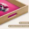 Pink - Hond - Bubbel Dienblad Rechthoek middel -USP_HandgreepNL