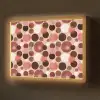 Cirkels - Modern - Kleurrijk Light Box met batterij (Wandlamp) middel 907 -z3d_website