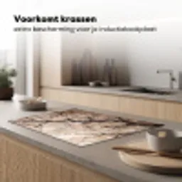 Bloesem - Takken - Schilderij - Beige - Serene Inductie beschermer vinyl 3mm klein -sfeer1