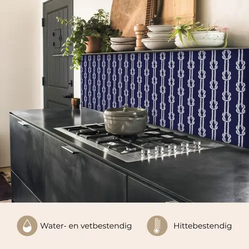 Oceaan - Touw - Blauw - Wit keuken achterwand 2 middel 871 -usp_NL