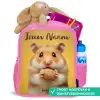 Hamster - Walnoot - Dier Kinderrugzak - Roze middel -inhoud_NL