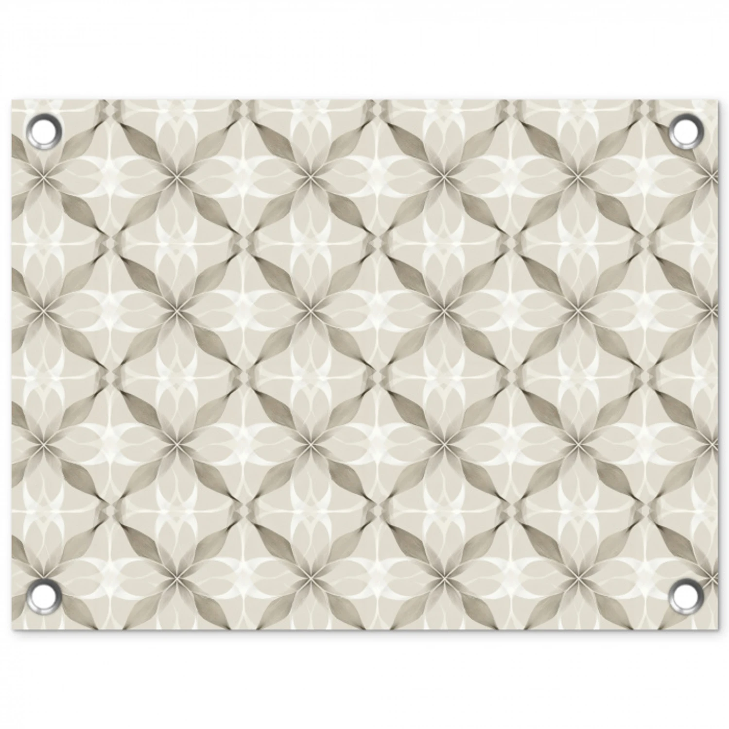 Grafisch - Patroon - Grijs tuinposter los doek klein 239 -3d