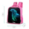 Digitale adelaar in profiel Kinderrugzak - Roze middel -productfoto_formaten