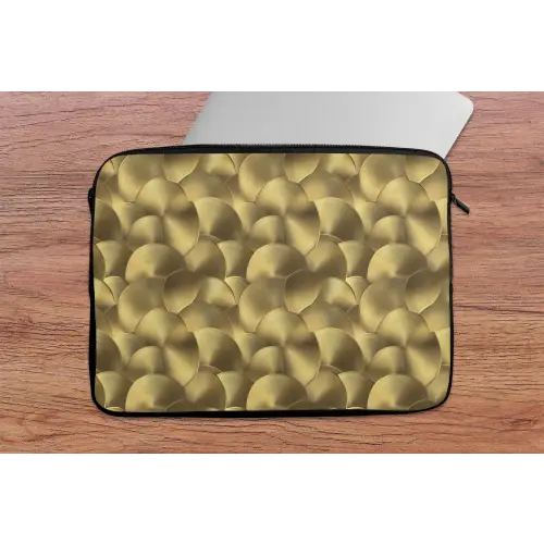 Modern - Cirkel - Goud laptophoes neopreen klein 279 -tafel